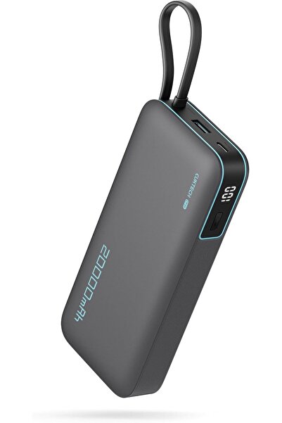 Cuktech CP25 Power Bank, 20000mAh 55W Portable Travel Charger Built-in USB C ...