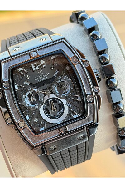 Reward Men's Wristwatch Rd865.3 with Stopwatch Silicone Strap 5 Atm 2 Years W...