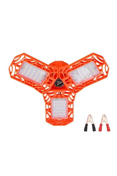 selling depot Lampă de garaj LED, design flexibil cu trei panouri, 60W, 6500K, 4000 lm, alb