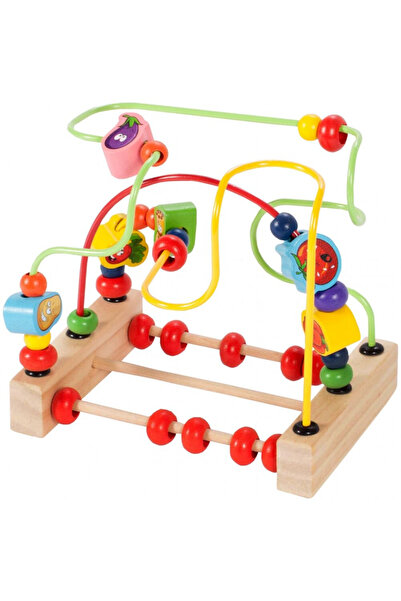 MalPlay Labirint educational pentru copii, Malplay, realizat din lemn, cu aba...