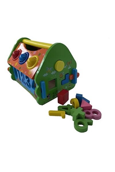 selling depot Căsuță de joacă educativă 5 în 1 din lemn, 22,5x15,5x16 cm