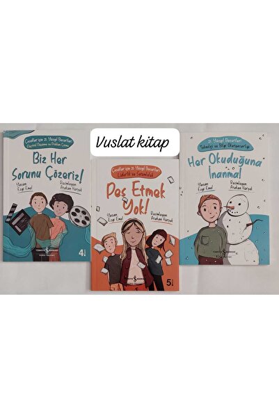 TÜRKİYE İŞ BANKASI KÜLTÜR YAYINLARI EZGİ EMEL 3 KİTAP SET