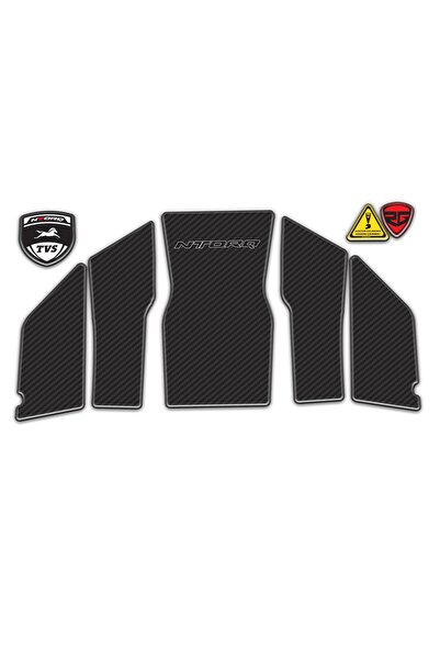 Redline Grafik TVS Ntorq 125 Uyumlu Tank Pad Karbon Desenli Redlinegrafik