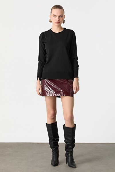 accort Basic Triko Kazak-SİYAH