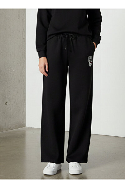 SP Characters Wide-Leg Cotton Pants with Pockets