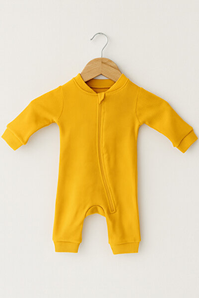 For My Baby Fermuarlı Ribanalı Tulum