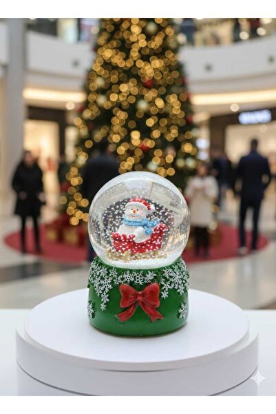 Store NOEL BABALI ORTA BOY KAR KÜRESİ IŞIKLI 9*7 CM