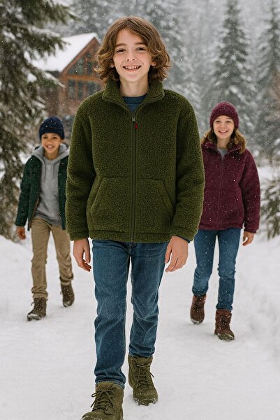 Cloise Lamb Welsoft Zippered Winter Coat for Girls and Boys