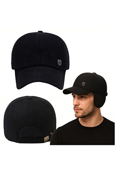 zola Ear protection cap, circumference 56-60 cm, removable ear flaps, black