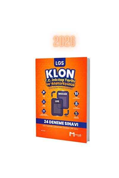 Mozaik Yayınları 2026 8. Sınıf LGS T.C. İnkılap Tarihi ve Atatürkçülük Klon 2...