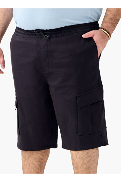 FAV Plus Size Regular Fit Shorts with Flexi Waist and Pockets
