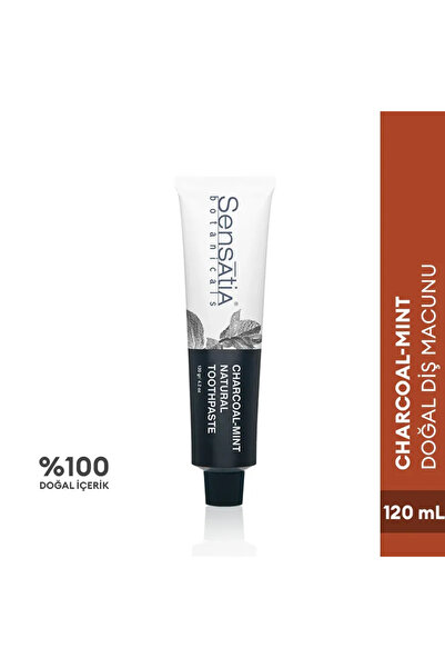 sensatia Aktif Kömür Nane Aromalı Florürsüz, SLS, Paraben ve Sentetik Tatland...