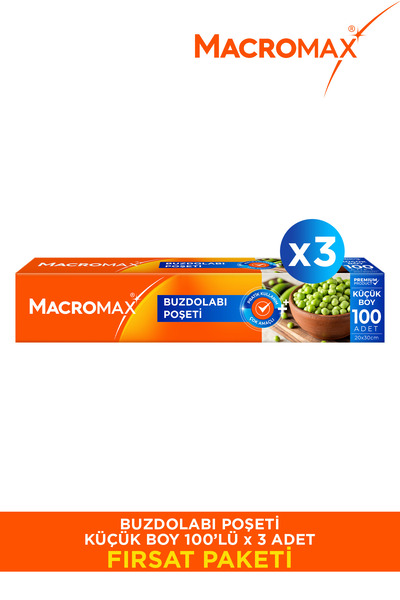 MACROMAX 100 كيس ثلاجة صغير الحجم × 3 حزمة مميزة