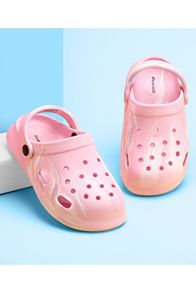 Pine kids Clogs with Back Strap Closure - Pink