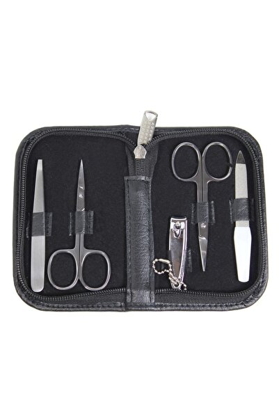 Koh-I-Noor Cosmetics Trusa manichiura neagra 5 piese Koh-I-Noor, K02-N