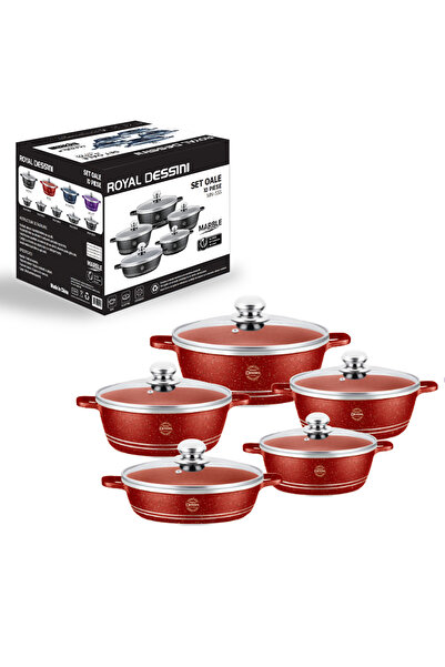 AT Performance Set Premium cu 10 piese – Ghivece cu înveliș din marmură și ca...