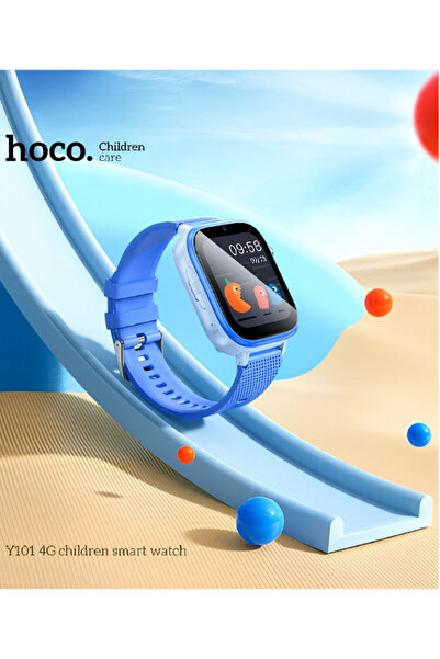 Hoco Kids Watch - Y101 Smart Watch Kids - Pink (Supports 4G Network - GPS)