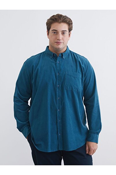 LC Waikiki Regular Fit Long Sleeve Velvet Men's Shirt