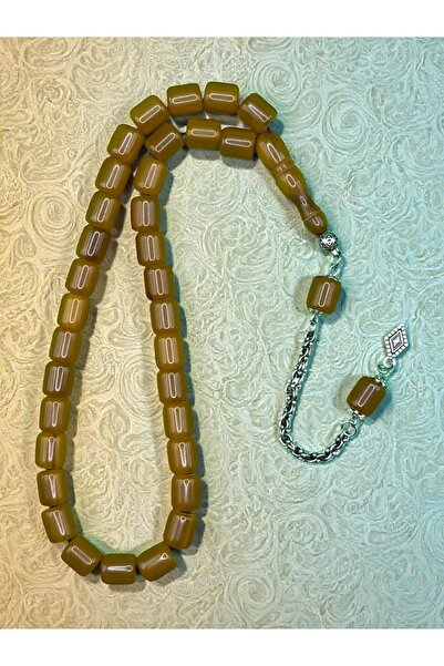 Kehribar سبحة خرز معدنية مخصصة