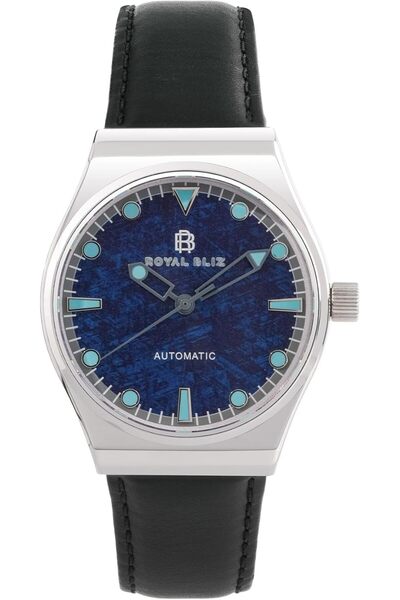 ROYAL BLIZ Regal Nova Modern Automatic Watch - Unisex, Stainless Steel, Abstract White, 200m