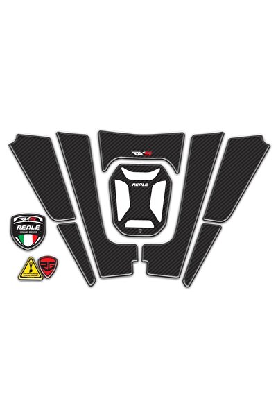 Redline Grafik RKS Reale 125 2024 - 2025 Karbon Tank Pad Set