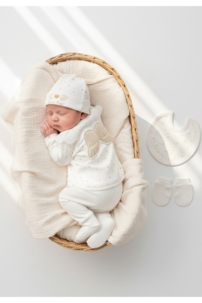 Cherub Baby Angel Kız Bebek 5li Set Bebek Yenidoğan 5 Parça Hastane Çıkışı Zı...