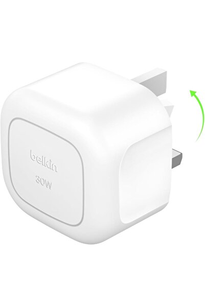 Belkin BoostCharge Compact 30W USB-C Power Delivery Wall Charger - White