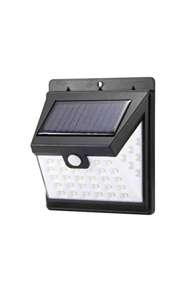 Edman Lampă solară de perete Q-L427 cu încărcare, 40 LED-uri, neagră