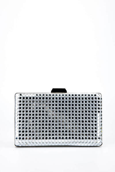 Tamer Tanca حقيبة فستان سهرة رمادية نباتية نسائية