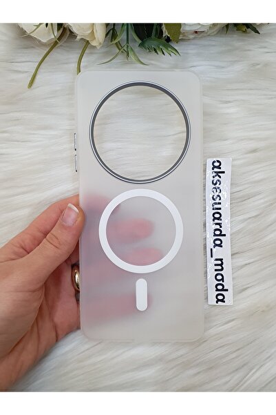 ZB Aksesuarda Moda حافظة شفافة غير لامعة متوافقة مع تقنية MagSafe لهاتف شاومي...