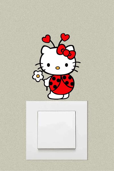 Hediyeni Al ملصق زخرفي لطيف على شكل خنفساء وديزيل مقاس 12 × 9 سم