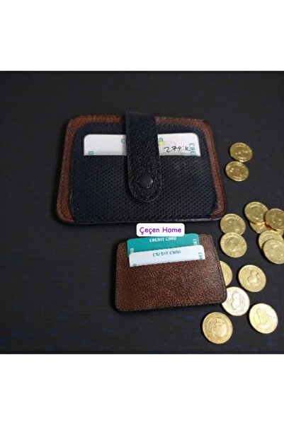 ÇEÇEN HOME محفظة لحمل البطاقات من الجلد الصناعي للجنسين، محفظة رجالية مع حامل...