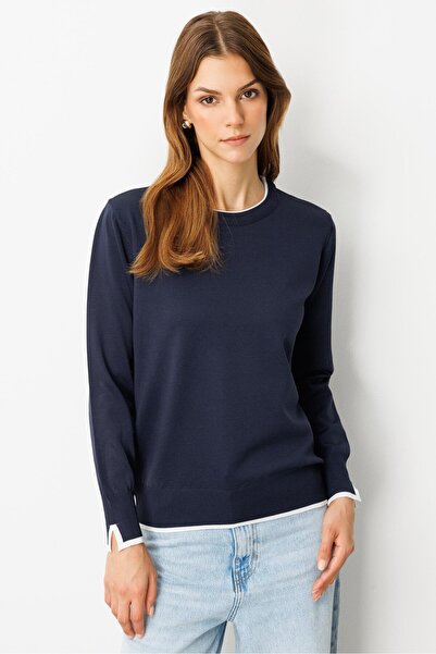 accort Biye Detaylı Basic Triko Kazak-LACI