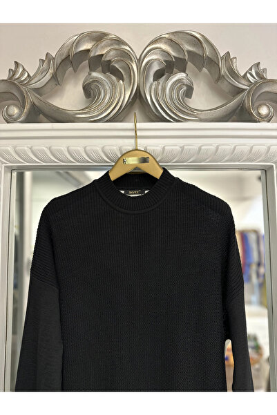 Invee Wool Blend Sweater - Black-White