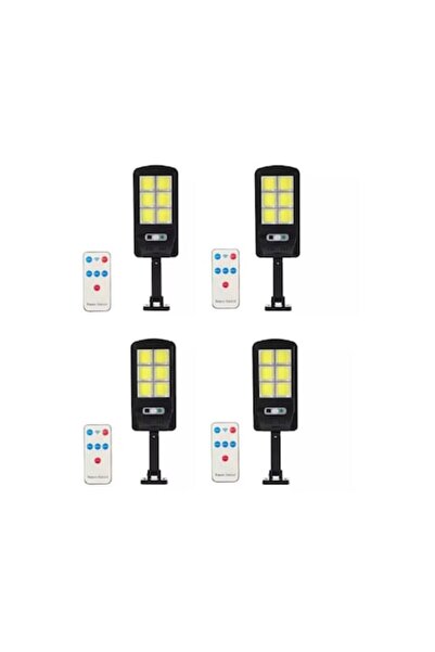 INELAG Set de 4 lămpi solare 96 LED-uri COB, 50W, 3 moduri de iluminare, tele...