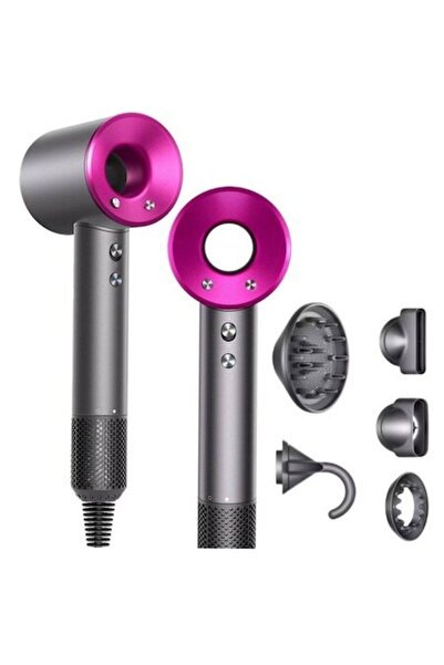 esimplu Uscător de păr profesional, anti-încrețire, 2000W, 220C, 5 duze profe...