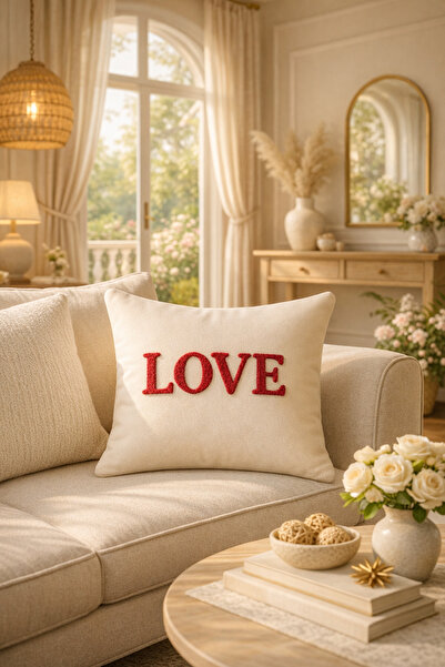 SAYMİNE Love Decorative Throw Pillow Cover Decorative Pillowcase