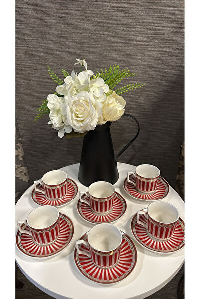 ABAS Kırmızı fincan takımı