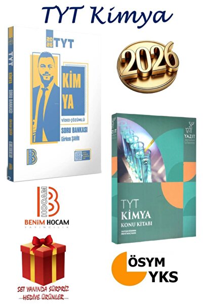 Yazıt Yayınları 2026 Benim Hocam TYT Kimya Soru Bankası Görkem Şahin+Yazıt Ya...
