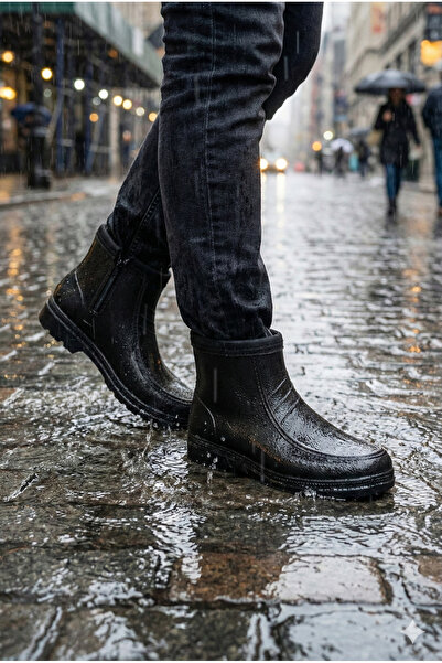 belixspor Belix Men's Winter Waterproof Plush Boots 41-45 Black