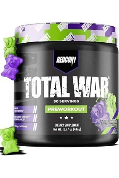 REDCON1 توتال وور، حلوى الدببة الحامضة قبل التمرين، 30 حصة، 441 غرام