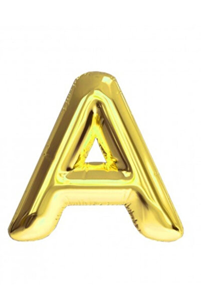 ENG PARTİ DÜNYASI Letter a - Gold Foil Letter Balloon 40 Inch