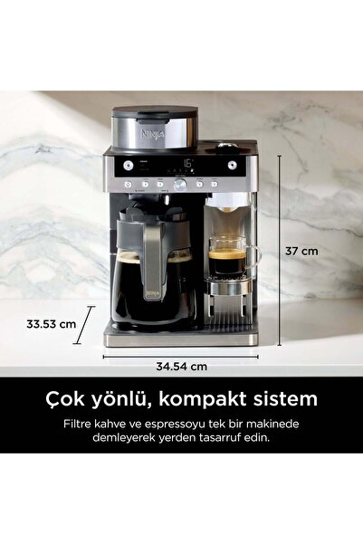 NINJA Prestige Dualbrew Filtre ve Kapsül Kahve Makinesi