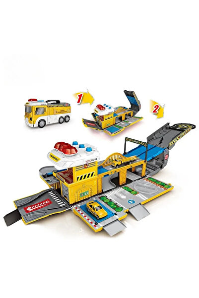 OEM Toy AO Construction Set for Construction Site 2 mini cars 1 helicopter and 22 accessories,