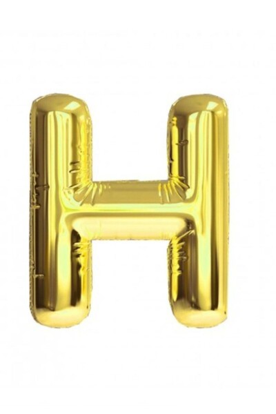 ENG PARTİ DÜNYASI Letter H - Gold Foil Letter Balloon 40 Inch