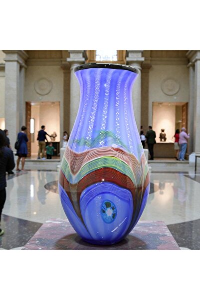 Kuzey Tacı مزهرية زجاجية فاخرة مصنوعة يدويًا من زجاج مورانو السميك إنتاج خاص VIP