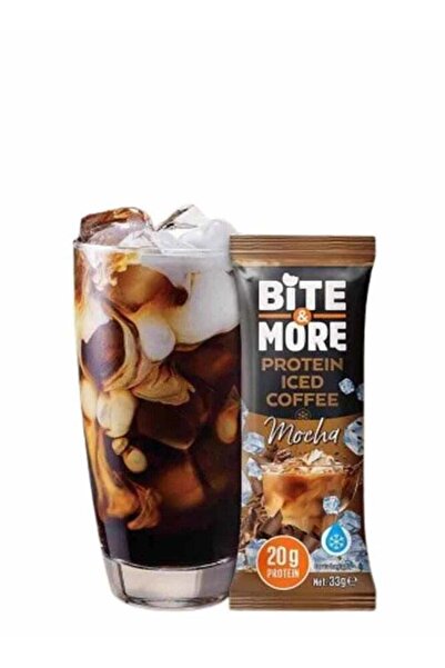 bite & more قهوة مثلجة غنية بالبروتين، بنكهة موكا، 33 غرام
