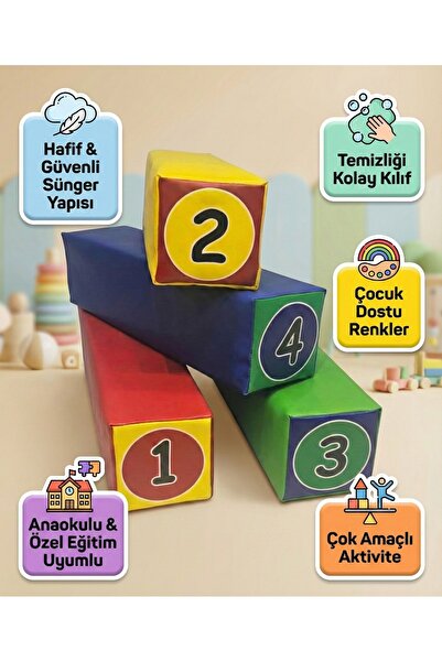 assa spor Çubuk Minder Seti 15x15x60cm