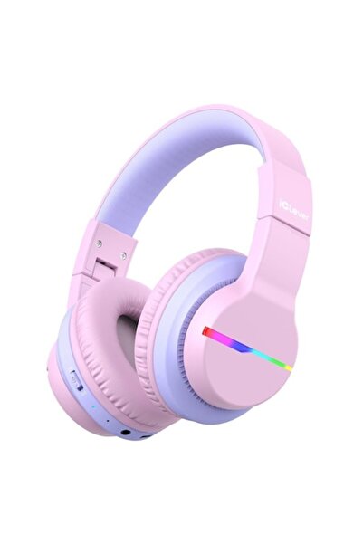 iClever Căști BTH12 Pentru Copii, Wireless, Lumini LED Colorate, Volum Sigur ...