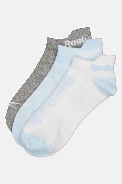 Reebok Women 3 Pairs Brand Logo Invisible Socks, Multicolor